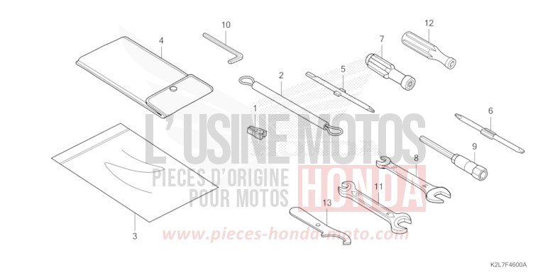WERKZEUG von ADV 350 HYPER RED (R348) von 2025